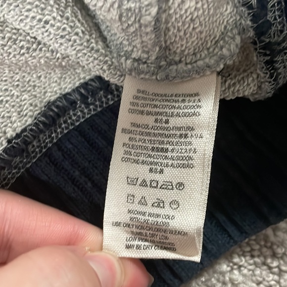 Free People Naomi Colorblock oversized Ninety Two Hooded Sweatshirt size large - Picture 7 of 10